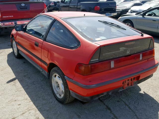 JHMED9361JS014668 - 1988 HONDA CIVIC 1500 RED photo 3