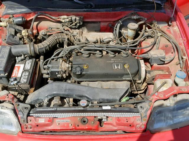 JHMED9361JS014668 - 1988 HONDA CIVIC 1500 RED photo 7