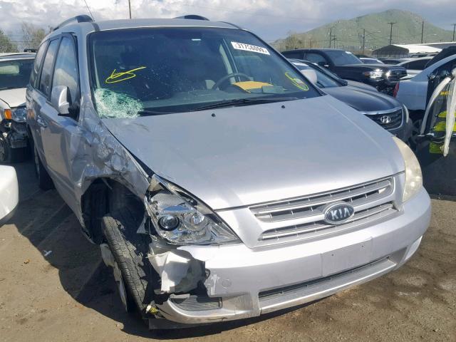 KNDMG4C36A6357630 - 2010 KIA SEDONA LX SILVER photo 1