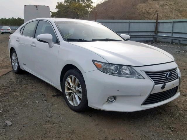 JTHBW1GG0E2040573 - 2014 LEXUS ES 300H WHITE photo 1