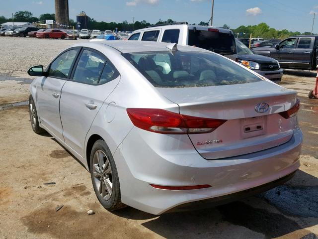 5NPD84LF6HH011374 - 2017 HYUNDAI ELANTRA SILVER photo 3