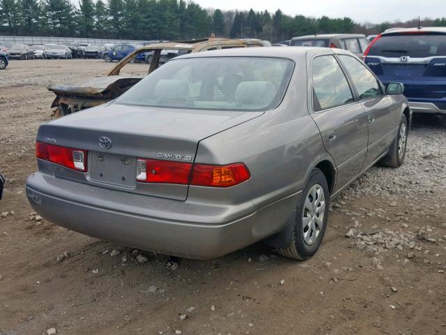 4T1BG22K31U107029 - 2001 TOYOTA CAMRY CE GRAY photo 4