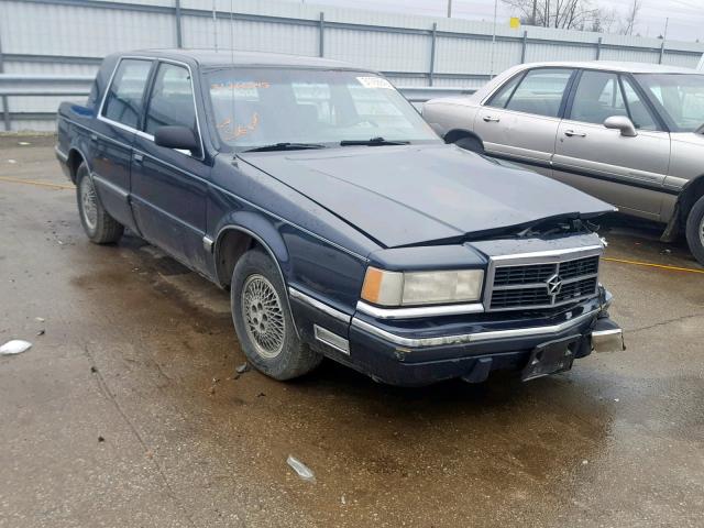 1B3XC56RXLD713219 - 1990 DODGE DYNASTY LE BLUE photo 1