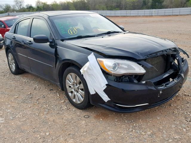 1C3CCBABXCN228924 - 2012 CHRYSLER 200 LX BLACK photo 1