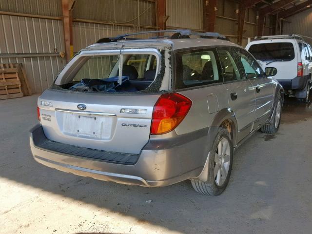 4S4BP61C667355881 - 2006 SUBARU LEGACY OUT SILVER photo 4