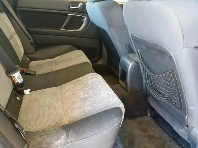 4S4BP61C667355881 - 2006 SUBARU LEGACY OUT SILVER photo 6