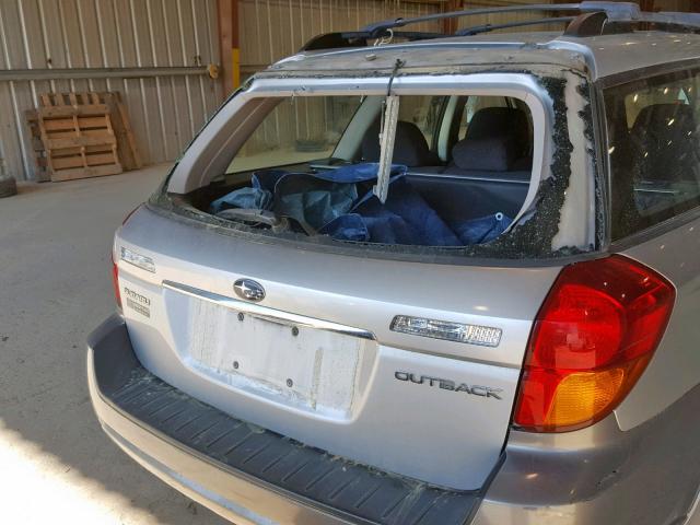 4S4BP61C667355881 - 2006 SUBARU LEGACY OUT SILVER photo 9