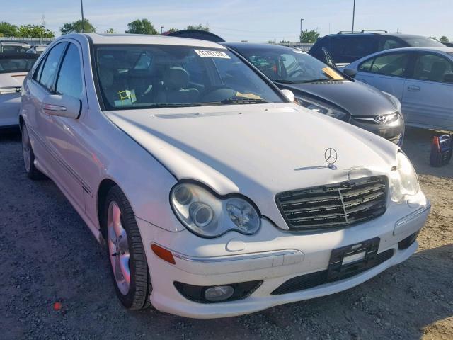 WDBRF40J85F692324 - 2005 MERCEDES-BENZ C 230K SPO WHITE photo 1