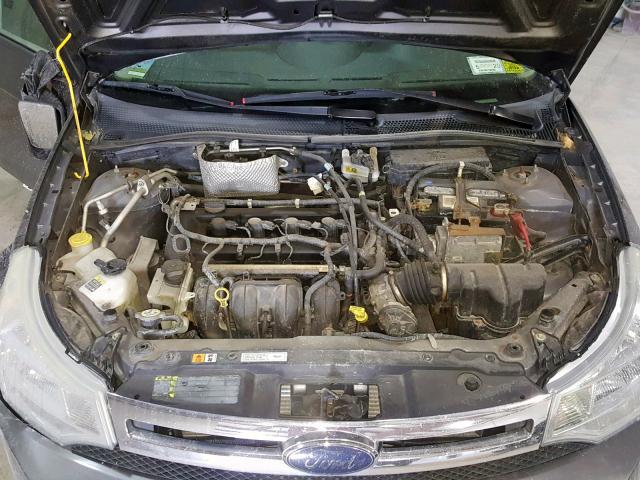 1FAHP35N49W205406 - 2009 FORD FOCUS SE GRAY photo 7