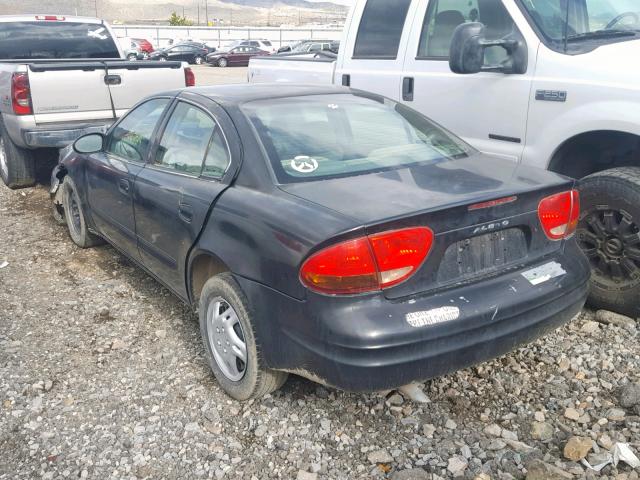 1G3NK52T2XC343471 - 1999 OLDSMOBILE ALERO GX BLACK photo 3