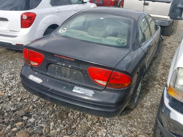 1G3NK52T2XC343471 - 1999 OLDSMOBILE ALERO GX BLACK photo 4