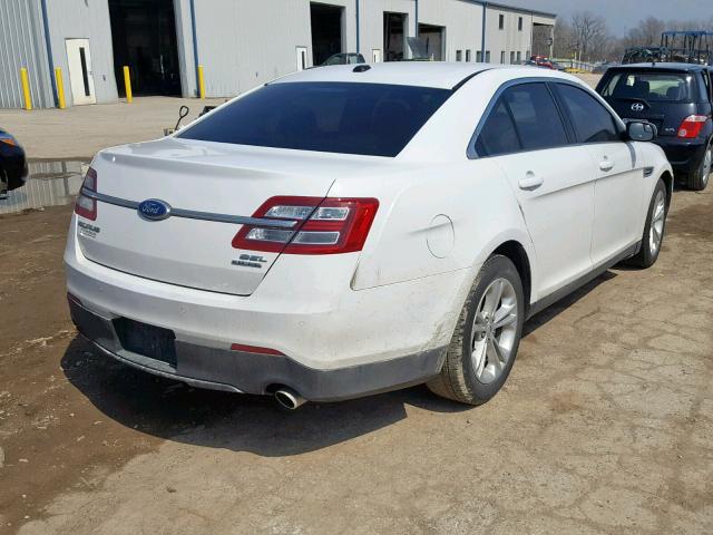 1FAHP2E86DG140663 - 2013 FORD TAURUS SEL WHITE photo 4