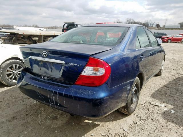 4T1BE32K32U501837 - 2002 TOYOTA CAMRY LE  photo 4