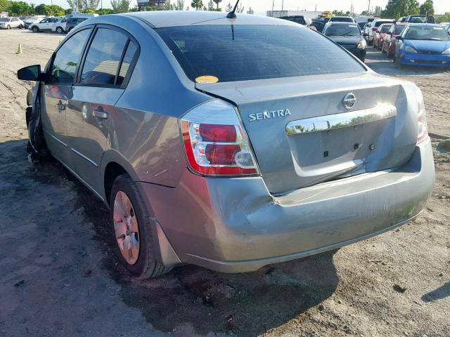 3N1AB6AP8AL646634 - 2010 NISSAN SENTRA 2.0 GRAY photo 3