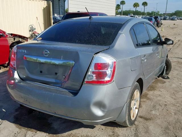 3N1AB6AP8AL646634 - 2010 NISSAN SENTRA 2.0 GRAY photo 4