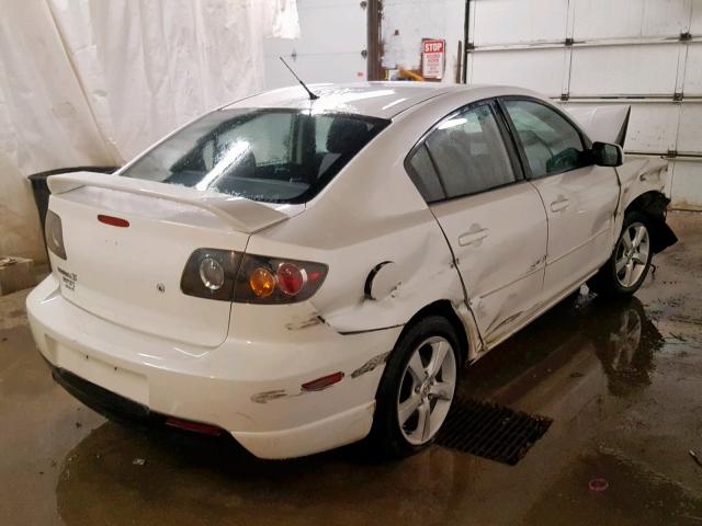 JM1BK123161436830 - 2006 MAZDA 3 S WHITE photo 4