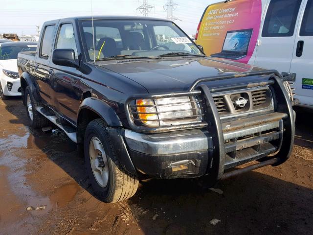 1N6ED27Y6YC337863 - 2000 NISSAN FRONTIER C BLACK photo 1