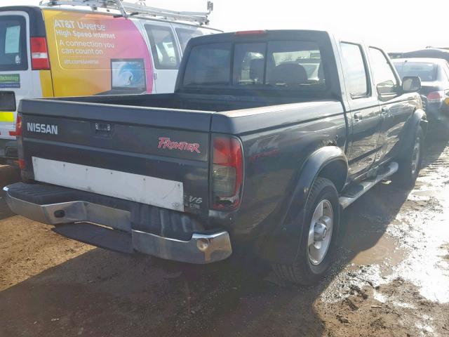 1N6ED27Y6YC337863 - 2000 NISSAN FRONTIER C BLACK photo 4