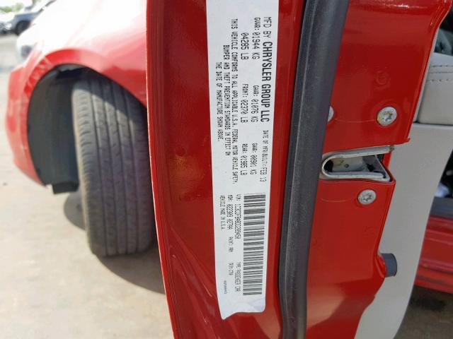 1C3CDFBA8DD289450 - 2013 DODGE DART SXT RED photo 10