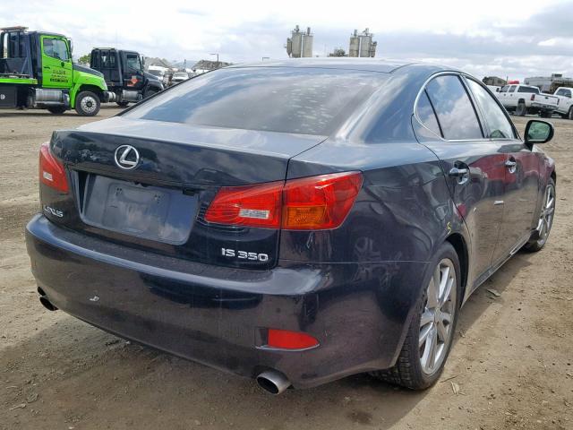 JTHBE262665005888 - 2006 LEXUS IS 350 BLACK photo 4