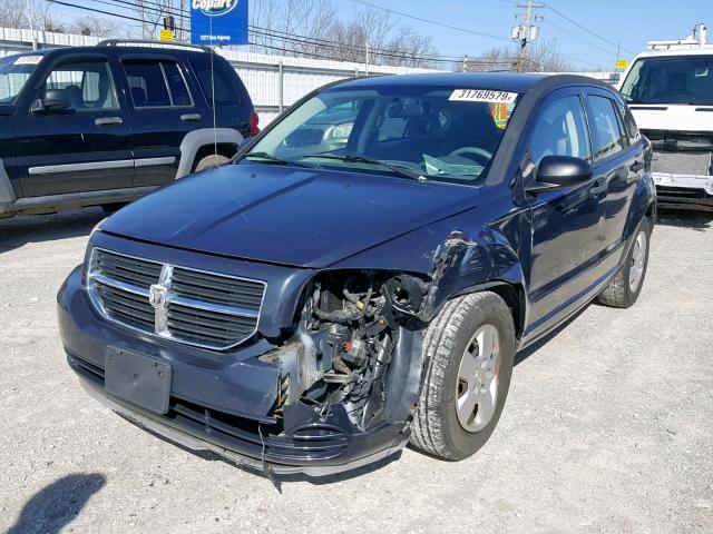 1B3HB28B07D526891 - 2007 DODGE CALIBER BLACK photo 2