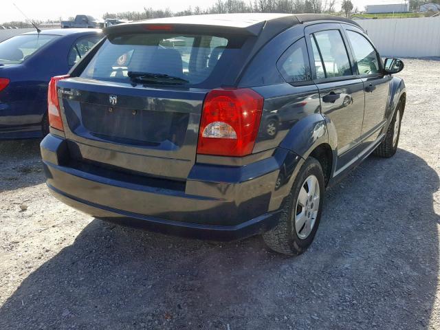 1B3HB28B07D526891 - 2007 DODGE CALIBER BLACK photo 4