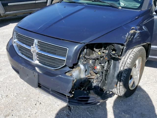 1B3HB28B07D526891 - 2007 DODGE CALIBER BLACK photo 9