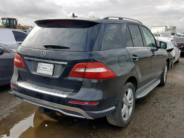 4JGDA5JBXDA256248 - 2013 MERCEDES-BENZ ML 350 BLACK photo 4