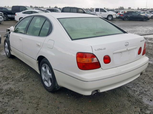 JT8BD68S6X0080368 - 1999 LEXUS GS 300 WHITE photo 3