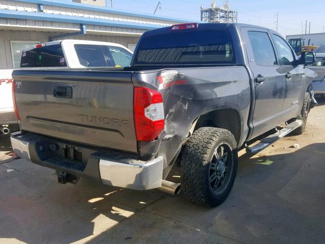 5TFEW5F17GX195145 - 2016 TOYOTA TUNDRA CRE GRAY photo 4