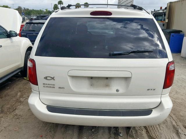 1D4GP45R15B101071 - 2005 DODGE CARAVAN SX WHITE photo 10