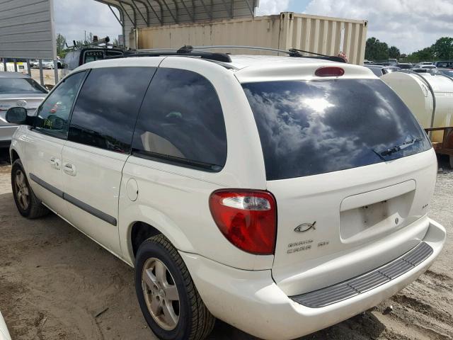 1D4GP45R15B101071 - 2005 DODGE CARAVAN SX WHITE photo 3
