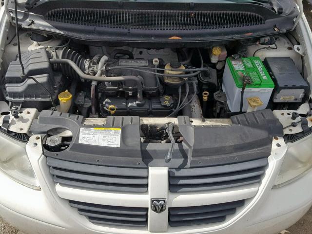 1D4GP45R15B101071 - 2005 DODGE CARAVAN SX WHITE photo 7