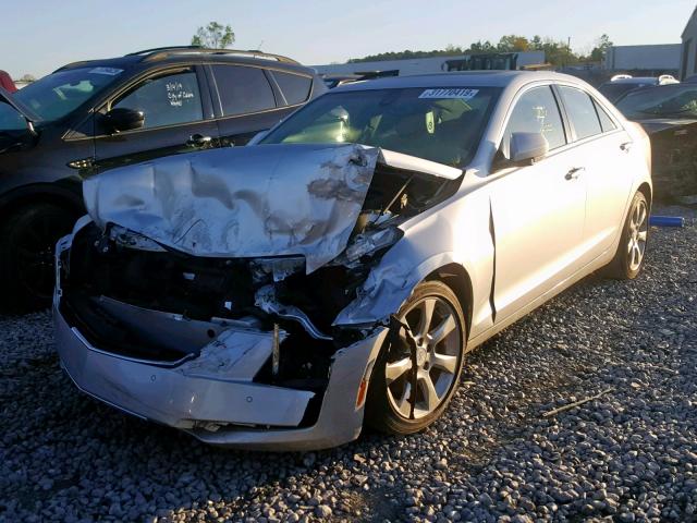 1G6AH5R34F0101125 - 2015 CADILLAC ATS LUXURY SILVER photo 2