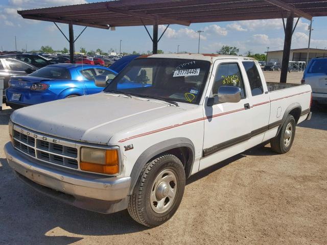 1B7GL23X4SS283858 - 1995 DODGE DAKOTA WHITE photo 2