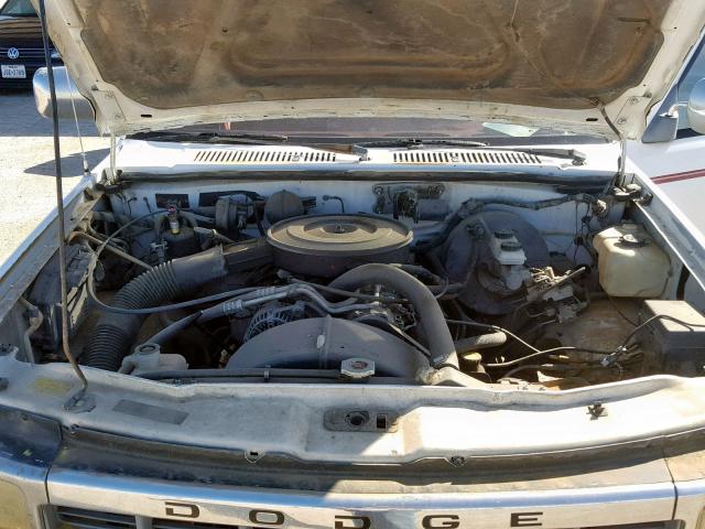 1B7GL23X4SS283858 - 1995 DODGE DAKOTA WHITE photo 7