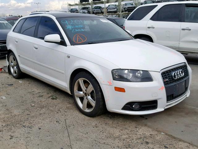 WAUKD78P27A075257 - 2007 AUDI A3 S-LINE WHITE photo 1