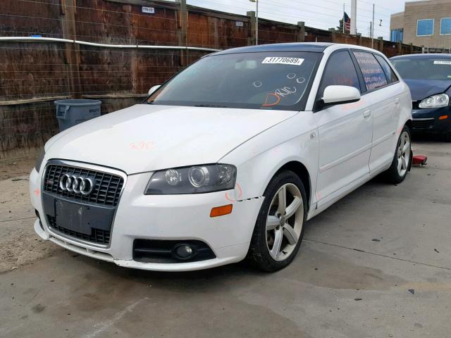 WAUKD78P27A075257 - 2007 AUDI A3 S-LINE WHITE photo 2