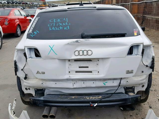 WAUKD78P27A075257 - 2007 AUDI A3 S-LINE WHITE photo 9