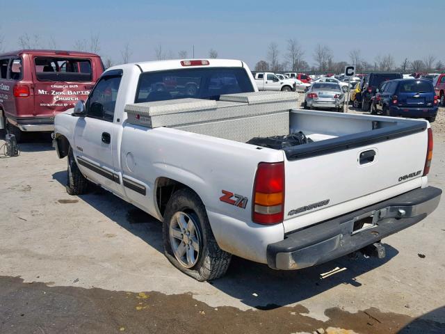 1GCEK14T9XZ214050 - 1999 CHEVROLET SILVERADO WHITE photo 3