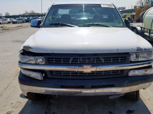 1GCEK14T9XZ214050 - 1999 CHEVROLET SILVERADO WHITE photo 9