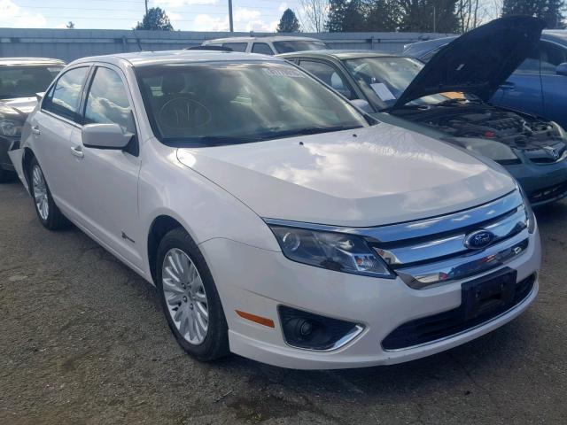 3FADP0L35BR128620 - 2011 FORD FUSION HYB WHITE photo 1