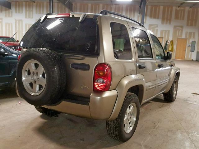 1J4GL58K93W591224 - 2003 JEEP LIBERTY LI BEIGE photo 4