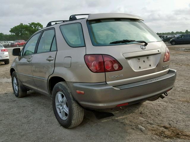 JT6HF10U1X0076368 - 1999 LEXUS RX 300 GOLD photo 3