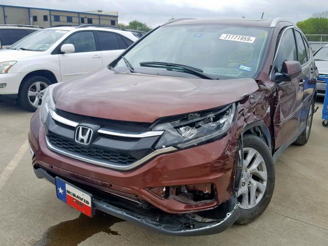 2HKRM3H78FH525141 - 2015 HONDA CR-V EXL BROWN photo 2