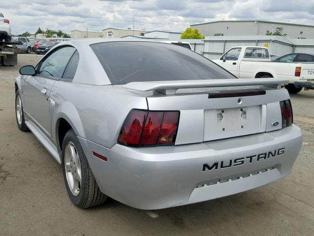 1FAFP40431F118449 - 2001 FORD MUSTANG SILVER photo 3
