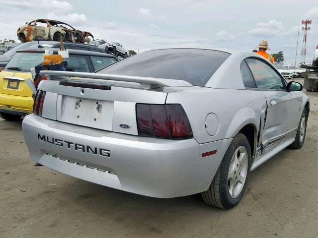 1FAFP40431F118449 - 2001 FORD MUSTANG SILVER photo 4
