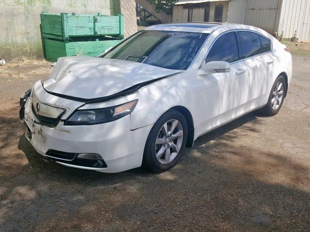 19UUA8F5XDA003991 - 2013 ACURA TL TECH WHITE photo 2