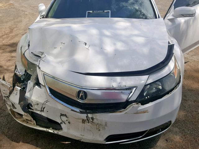 19UUA8F5XDA003991 - 2013 ACURA TL TECH WHITE photo 7