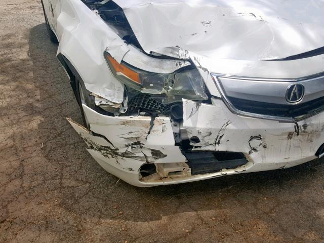 19UUA8F5XDA003991 - 2013 ACURA TL TECH WHITE photo 9